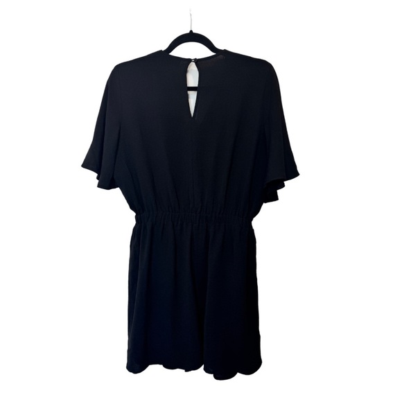Emma & Michele V-Neck Short Romper Black - Picture 3 of 13